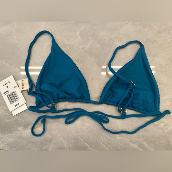 L*Space Teal Bikini Top - Picture 3 of 3